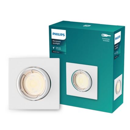 Philips - Faretto da incasso PERIDOT 1xGU10/7W/230V bianco