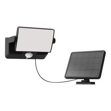 Philips - Faretto da parete solare a LED con sensore FYNS LED/8,2W/3,7V 2600 mAh 3000K IP44 nero