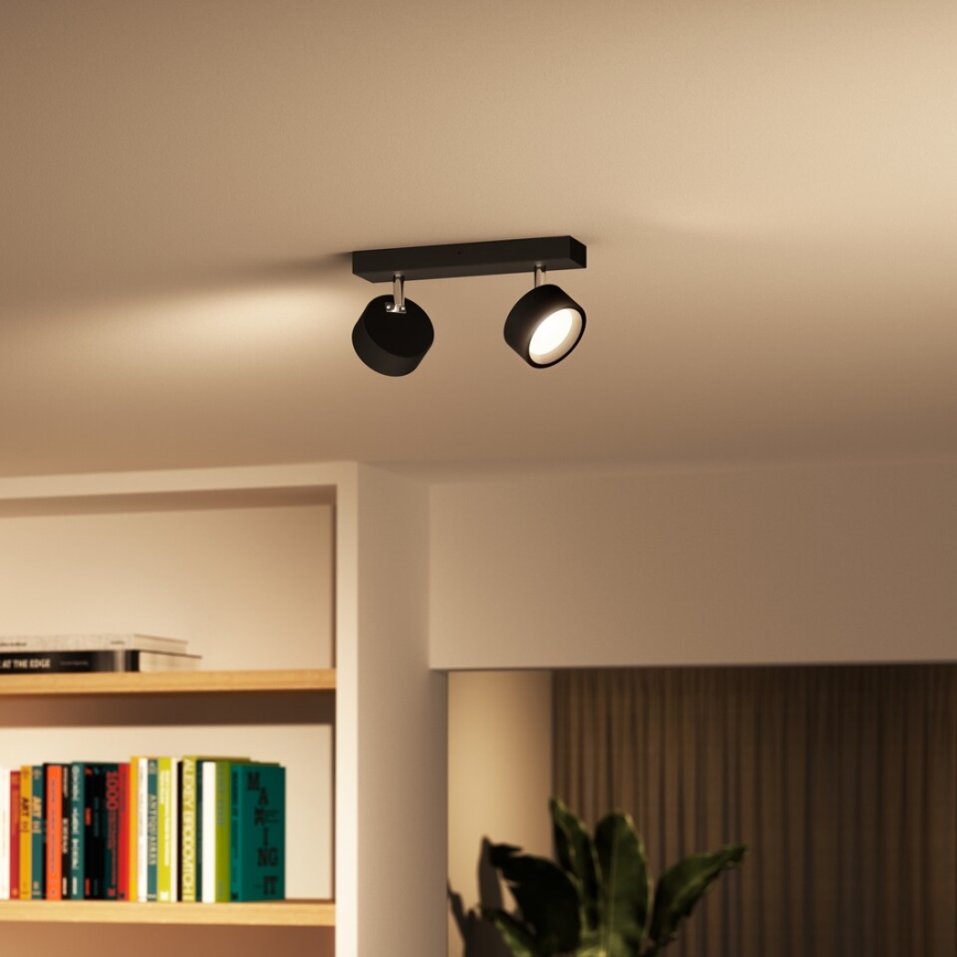 Philips - Faretto LED 2xLED/5,5W/230V nero