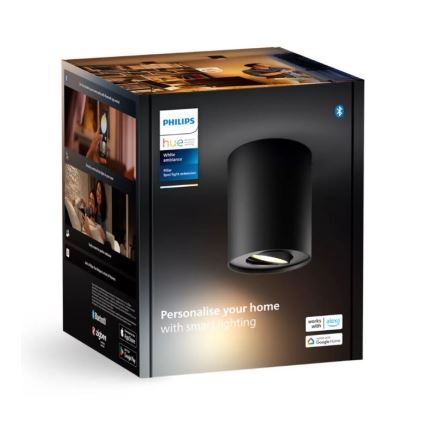 Philips - Faretto LED dimmerabile Hue PILLAR 1xGU10/4,2W/230V 2200-6500K nero