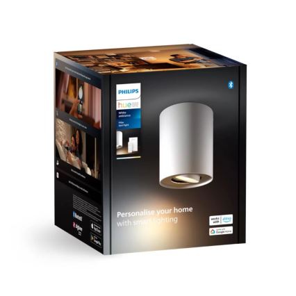 Philips - Faretto LED dimmerabile Hue PILLAR 1xGU10/4,2W/230V 2200-6500K + telecomando bianco