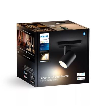 Philips - Faretto LED dimmerabile Hue RUNNER 1xGU10/4,2W/230V 2200-6500K + telecomando nero