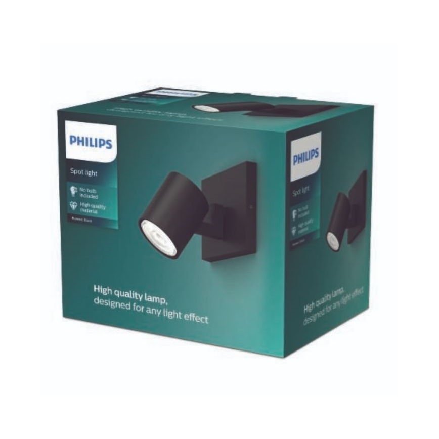 Philips - Faretto LED RGBW dimmerabile RUNNER 1xGU10/6,5W/230V 2700-6500K nero