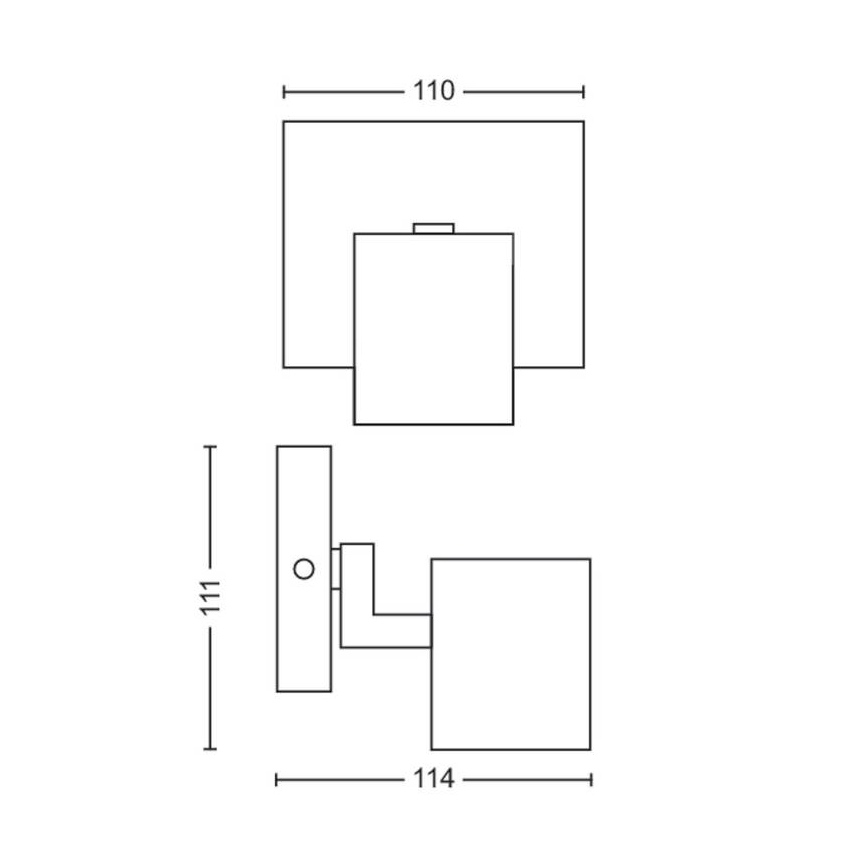 Philips - Faretto LED RGBW dimmerabile RUNNER 1xGU10/6,5W/230V 2700-6500K nero