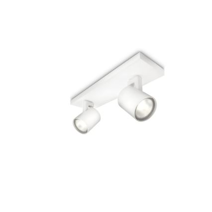 Philips - LED RGBW dimmerabile faretto RUNNER 2xGU10/6,5W/230V 2700-6500K bianco