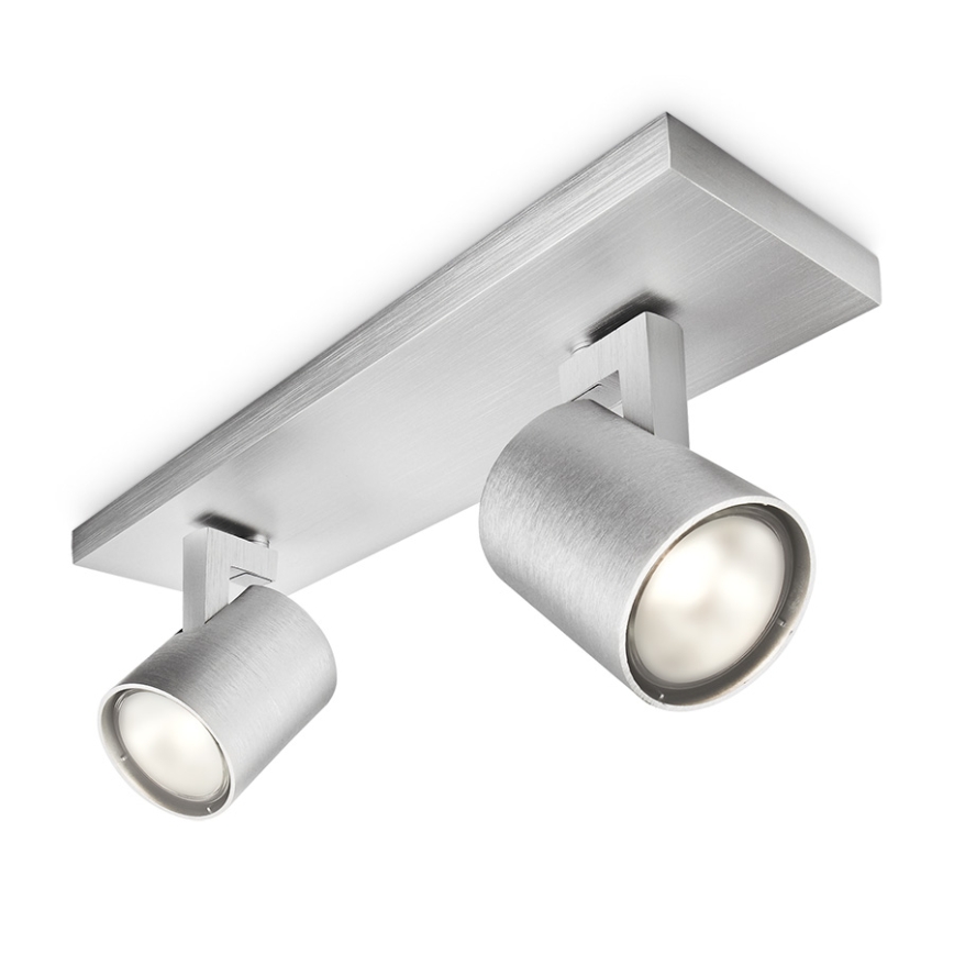 Philips - Faretto LED RGBW dimmerabile RUNNER 2xGU10/6,5W/230V 2700-6500K cromo opaco