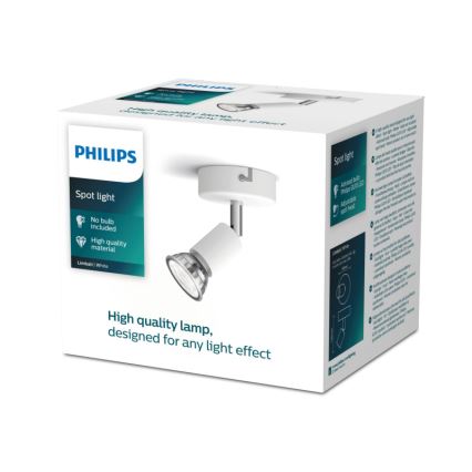 Philips - Faretto 1xGU10/50W/230V bianco