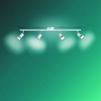 Philips - Faretto 4xGU10/50W/230V bianco