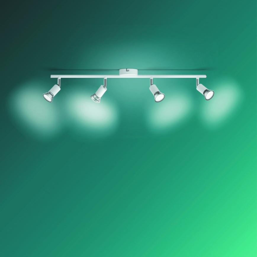 Philips - Faretto 4xGU10/50W/230V bianco