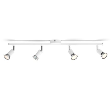 Philips - Faretto 4xGU10/50W/230V bianco