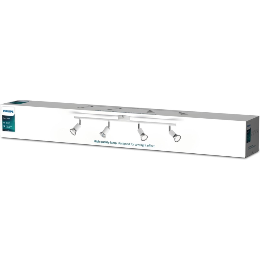 Philips - Faretto 4xGU10/50W/230V bianco