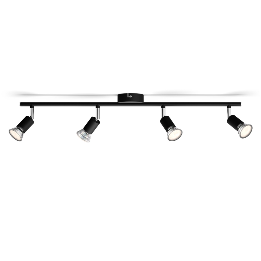 Philips - Faretto 4xGU10/50W/230V nero