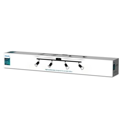 Philips - Faretto 4xGU10/50W/230V nero
