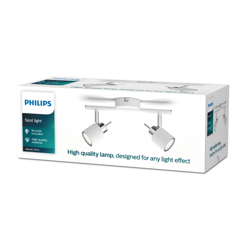 Philips - Faretto 2xGU10/35W/230V bianco