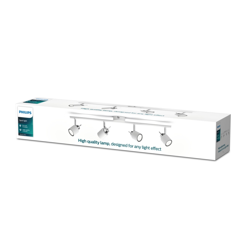 Philips - Faretto 4xGU10/35W/230V bianco