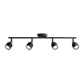 Philips - Faretto NIALL 4xGU10/5W/230V nero/ottone