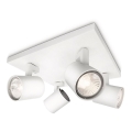 Philips - Faretto RUNNER 4xGU10/20W/230V bianco