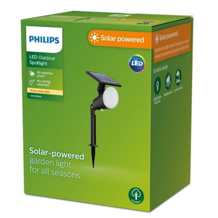 Philips - Faretto solare a LED JIVIX LED/1,4W/3,7V 1800 mAh IP44