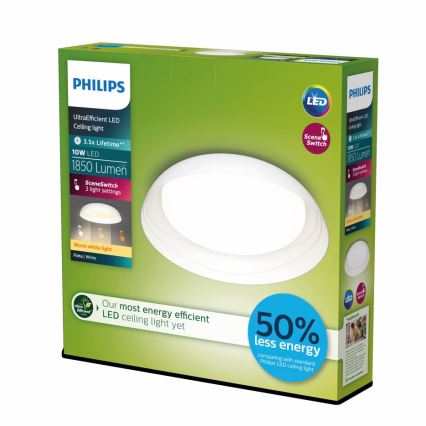 Philips - Lampada da soffitto dimmerabile a LED FLETA SCENE SWITCH LED/10W/230V 2700K bianco