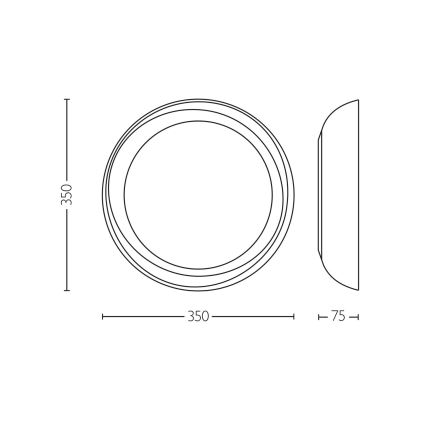 Philips - Lampada da soffitto dimmerabile a LED FLETA SCENE SWITCH LED/10W/230V 2700K trasparente