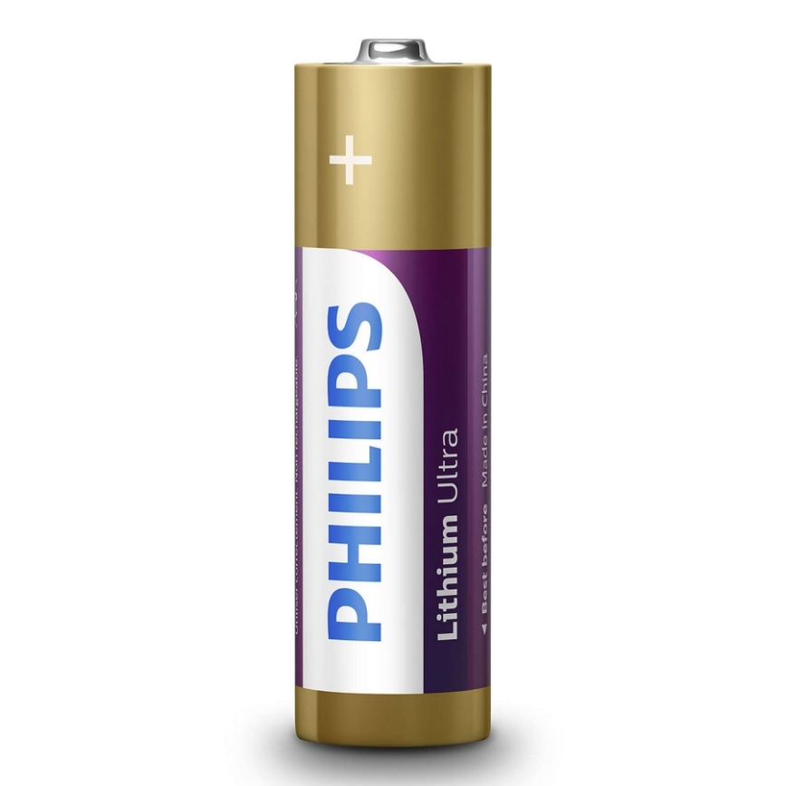 Philips FR6LB4A/10 - 4 pezzi Batteria al litio AA LITHIUM ULTRA 1,5V 2400mAh