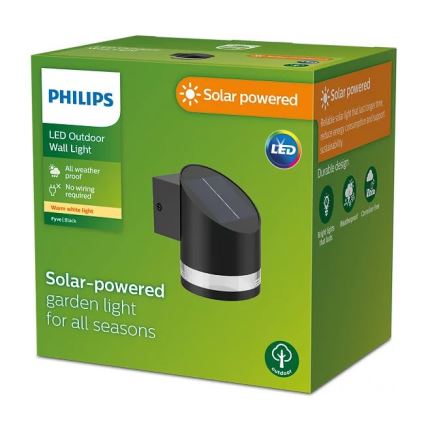 Philips - LED Solar-Wandleuchte FYCE LED/1,5W/3,7V 1200 mAh IP44