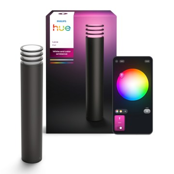 Philips - Hue LUCCA LED-RGB Außenleuchte, dimmbar, 1xE27/8,1W/230V, 77 cm, 1000-20000K, IP44