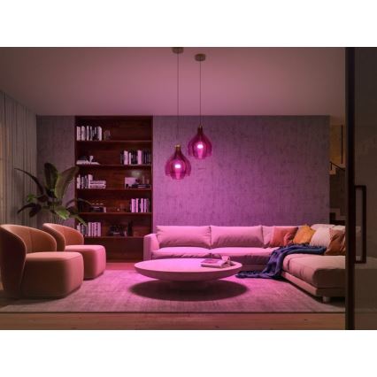 Starter-Set Philips Hue WHITE AND COLOR AMBIANCE 2xE27/9W/230V 2000–6500K + Hue Bridge