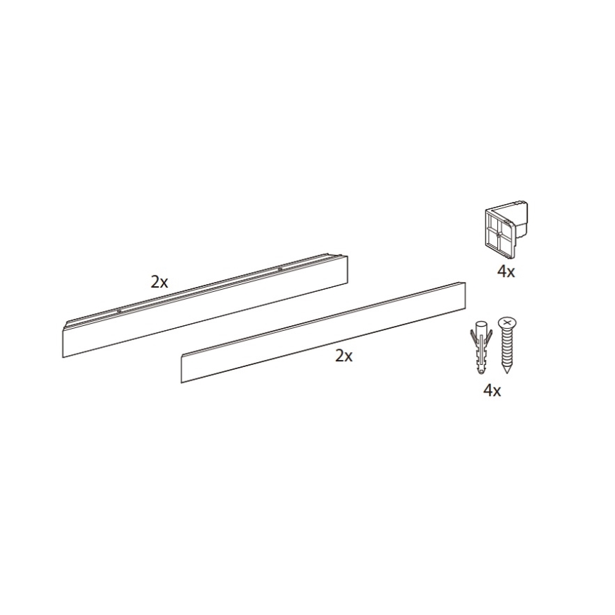 Philips - Kit per montaggio a plafone per pannelli LED LEDINAIRE e CORELINE