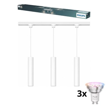 Philips - Lampada a sospensione LED RGBW dimmerabile su cavo per il sistema a binario EASYLINK HUE 3xGU10/4,7W/230V 2200-6500K 1m bianco