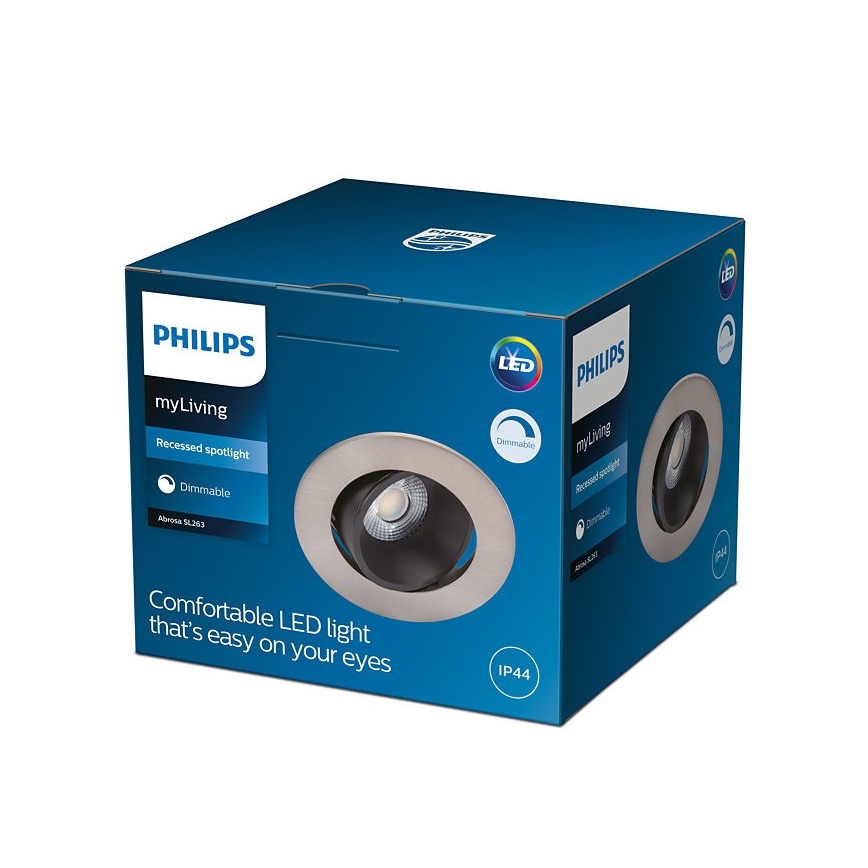 Philips - Lampada da bagno LED dimmerabile ABROSA 1xLED/9W/230V IP44