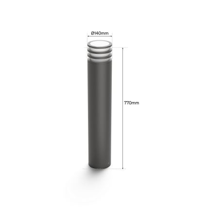 Philips - Lampada LED RGB dimmerabile da esterno Hue LUCCA 1xE27/8,1W/230V 77 cm 1000-20000K IP44
