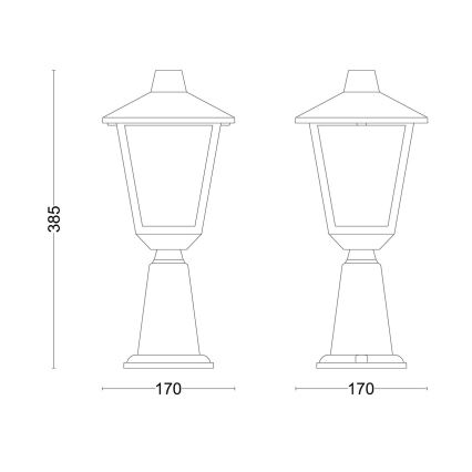 Philips - Lampada da esterno KINNO 1xE27/25W/230V IP44
