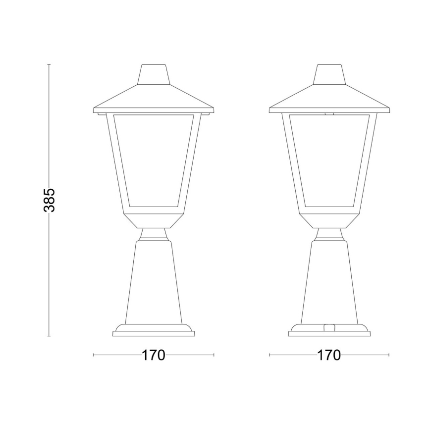 Philips - Lampada da esterno KINNO 1xE27/25W/230V IP44