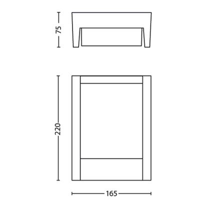 Philips - Lampada da parete LED da esterno LED/3,8W/230V 3000K IP44