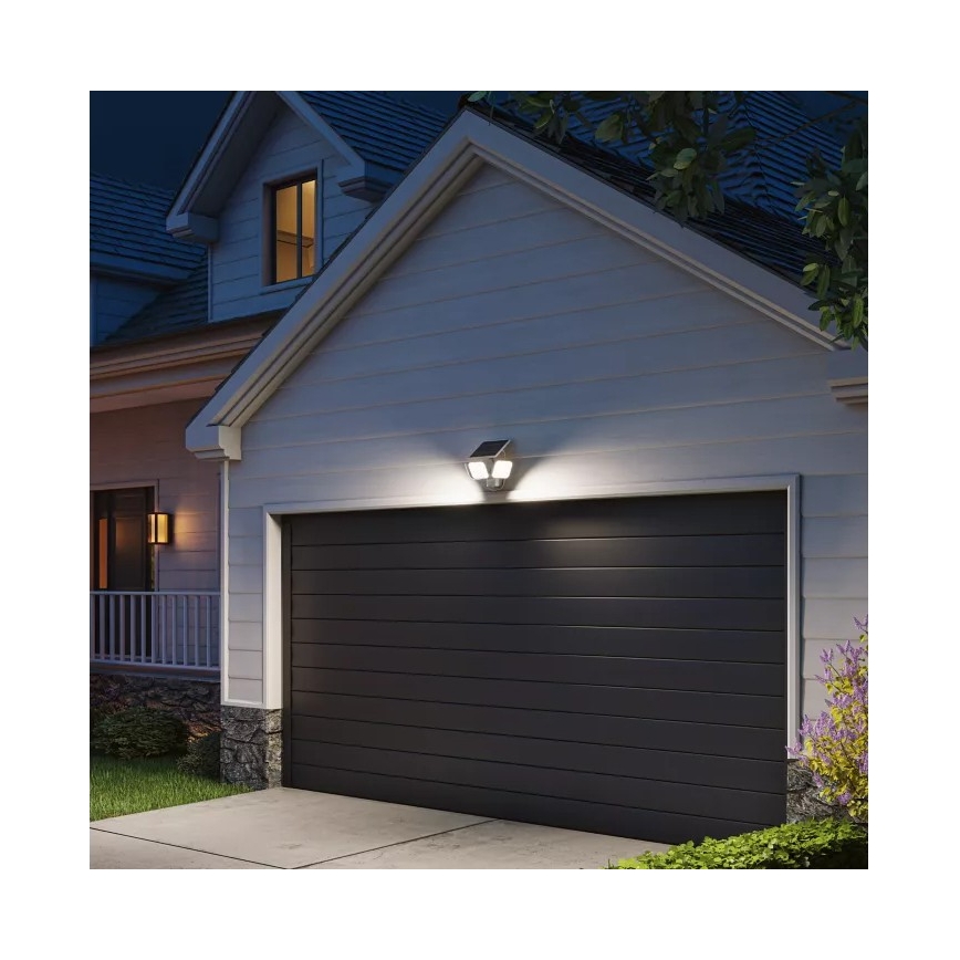 Philips - Lampada da parete solare LED con sensore ZYREN LED/24,5W/3,7V 2600 mAh 5000K IP65 bianco