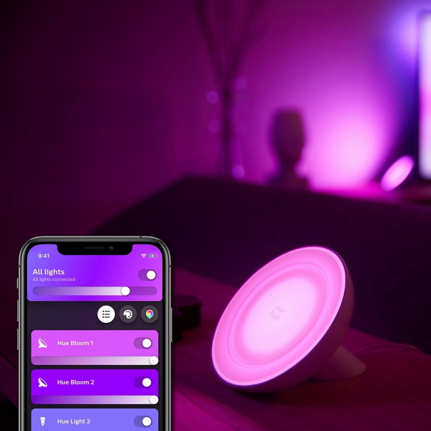 Philips - Lampada da tavolo dimmerabile a LED RGB Hue BLOOM LED/7,1W/230V