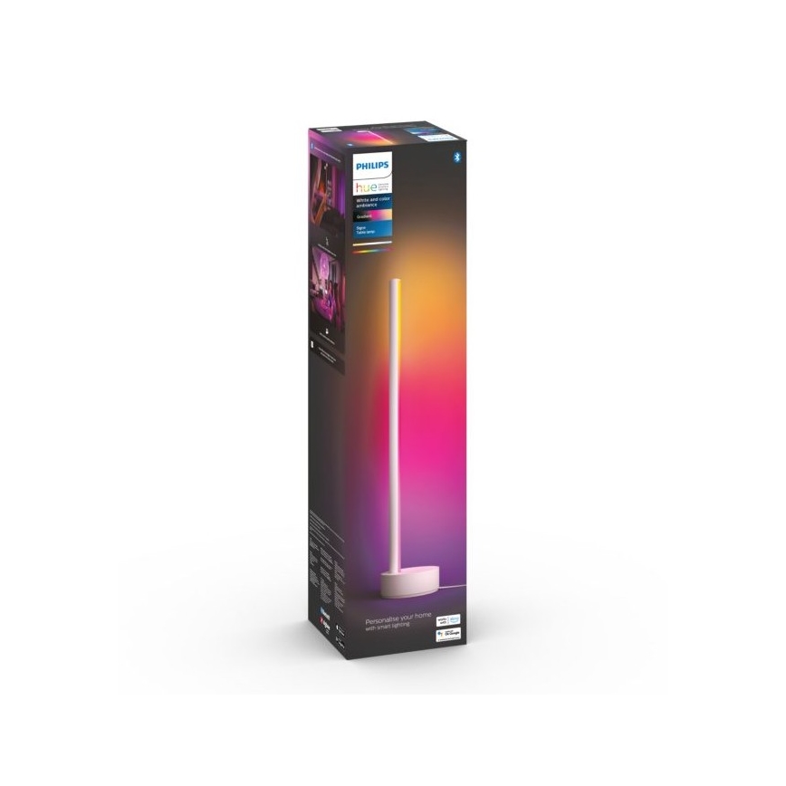 Philips - Lampada da tavolo LED RGB dimmerabile Hue SIGNE LED/12W/230V 2000-6500K bianco
