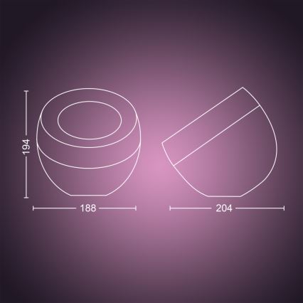 Philips - Lampada da tavolo LED RGB Hue IRIS LED/10W/230V oro