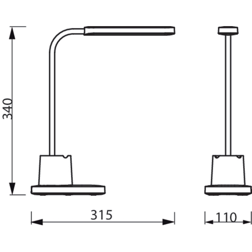Philips - Lampada da tavolo LED touch dimmerabile BUCKET LED/7W/5V 3000/4000/5700K CRI 90