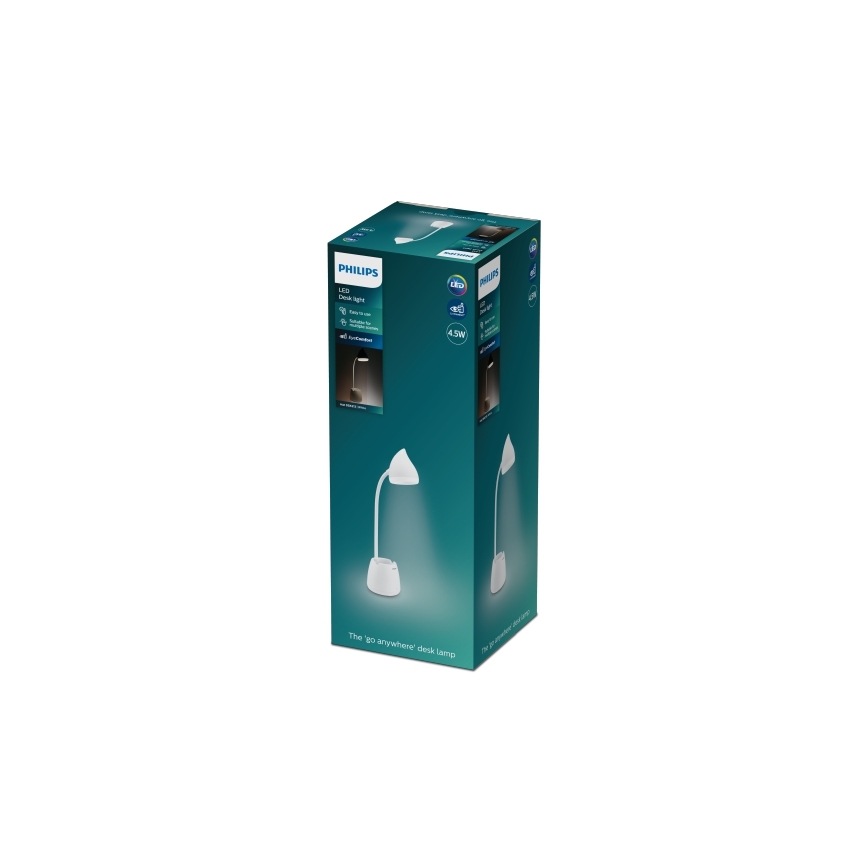 Philips - Lampada da tavolo LED touch dimmerabile HAT LED/4,5W/5V 3000/4000/5700K CRI 90