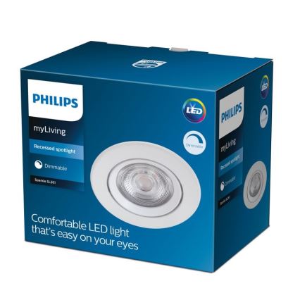 Philips - Lampada LED da incasso dimmerabile LED/5W/230V 2700K