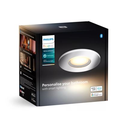 Philips - Luce da incasso LED da bagno dimmerabile Hue ADORE BATHROOM 1xGU10/4,2W/230V 2200-6500K IP44