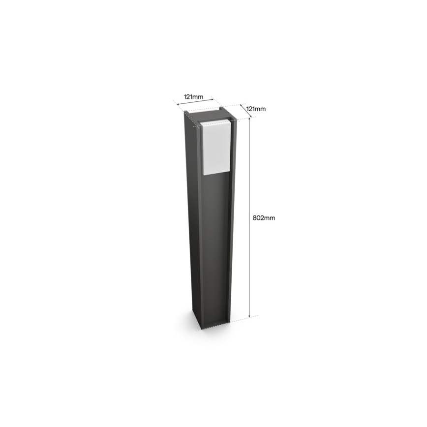 Philips - Lampada LED dimmerabile da esterno Hue TURACO 1xE27/8,1W/230V 80 cm IP44