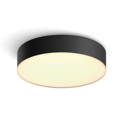 Philips - Plafoniera da soffitto LED dimmerabile Hue LED/9,6W/230V 2200-6500K Ø 261 mm nera + telecomando