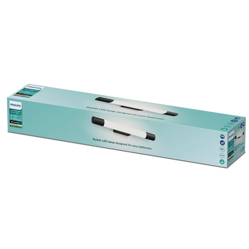 Philips - Lampada per specchio da bagno ROVER LED/5W/230V IP44 nero
