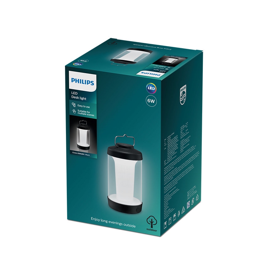 Philips - Lampada portatile LED dimmerabile CIERO LED/6W/5V IP54