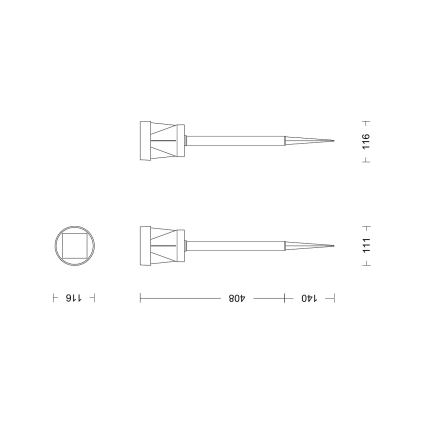 Philips - Lampada solare LED AVERY LED/1,8W/3,7V 2700K IP44
