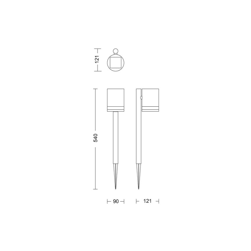 Philips - Lampada solare LED FYCE LED/1,5W/3,7V IP44