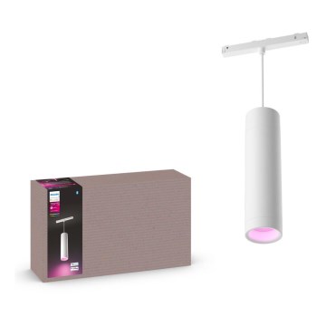 Philips - Lampadario LED RGB dimmerabile su corda per binario Hue PERIFO LED RGB/5,2W/24V 2000-6500K